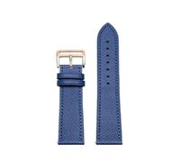 RTRCAGAKM Correa de cuero for reloj de pulsera de mujer, cómoda y suave, apta for Hermes de 14/16 mm(Blue-rosegold,14mm)