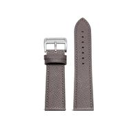 RTRCAGAKM Correa de cuero for reloj de pulsera de mujer, cómoda y suave, apta for Hermes de 14/16 mm(Dark grey-silver,16mm)