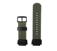 RTRCAGAKM Correa de nailon deportiva for reloj for Casio AQ-S810W AEQ-110W MCW-200, 16 mm y 18 mm, for exteriores, for hombre(Army green black pin,For AEQ-110)