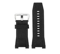 RTRCAGAKM Correa de reloj compatible con Casio Compatible con G-SHOCK GST-210/W120L/S130L/S310 GST-B100 W300/400G Correa de reloj con muescas for hombre de 26 mm Accesorios(Nylon black silver)