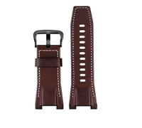 RTRCAGAKM Correa de reloj compatible con Casio Compatible con G-SHOCK GST-210/W120L/S130L/S310 GST-B100 W300/400G Correa de reloj con muescas for hombre de 26 mm Accesorios(Dark brown black)