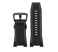 RTRCAGAKM Correa de reloj compatible con Casio Compatible con G-SHOCK GST-210/W120L/S130L/S310 GST-B100 W300/400G Correa de reloj con muescas for hombre de 26 mm Accesorios(Nylon black white bk)