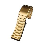 RTRCAGAKM Correa de reloj compatible con Diesel DZ7333 DZ7371 DZ4344 Reloj for hombre Pulsera de acero inoxidable de precisión sólida de oro negro 24 mm 26 mm 28 mm(Gold,24mm)