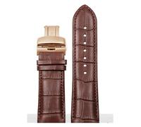 RTRCAGAKM Correa de reloj con extremo curvo compatible con Tissot T035 1853 T035627A T035617A T035407A T035439 Correa de reloj de cuero for hombre Correa de arco 22 23 24 mm(Brown rose gold,23mm)