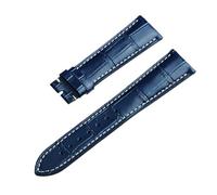 RTRCAGAKM Correa de reloj de 13,14,15,18,19,20,21,22mm apta for correa de reloj for Longines Master Collection 1832(Navy NO Clasp,20mm)