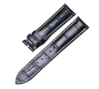 RTRCAGAKM Correa de reloj de 13,14,15,18,19,20,21,22mm apta for correa de reloj for Longines Master Collection 1832(Black NO Clasp,20mm)
