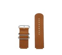RTRCAGAKM Correa de reloj de acero inoxidable de 18 m for hombre, compatible con Casio W218H/AE-1200/1300/SGW-300 A159/A158 AQ-S810W, correa de cuero(Brown steel buckle)