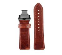 RTRCAGAKM Correa de reloj de cuero retro de 18 mm compatible con Casio A158W A168 / F91w / AE-1200WHD/A158/A159/A169/AE1200(Brown-black Folding)