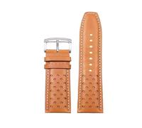 RTRCAGAKM Correa de reloj de cuero retro transpirable for hombre, compatible con Citizen CA4500/CA4505, compatible con Tag, compatible con Heuer, compatible con Hamilton, compatible con Tissot, pulser