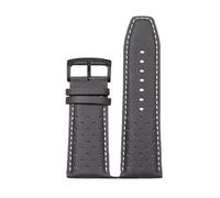 RTRCAGAKM Correa de reloj de cuero retro transpirable for hombre, compatible con Citizen CA4500/CA4505, compatible con Tag, compatible con Heuer, compatible con Hamilton, compatible con Tissot, pulser