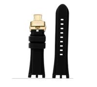 RTRCAGAKM Correa de reloj de goma compatible con Versace Compatible con V-RACE Compatible con la serie for DUAL Correa de reloj de silicona cóncava convexa Accesorios Pulsera impermeable for hombre de