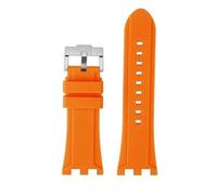 RTRCAGAKM Correa de reloj de goma compatible con Versace Compatible con V-RACE Compatible con la serie for DUAL Correa de reloj de silicona cóncava convexa Accesorios Pulsera impermeable for hombre de