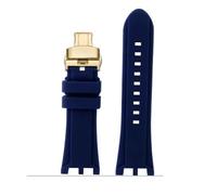 RTRCAGAKM Correa de reloj de goma compatible con Versace Compatible con V-RACE Compatible con la serie for DUAL Correa de reloj de silicona cóncava convexa Accesorios Pulsera impermeable for hombre de