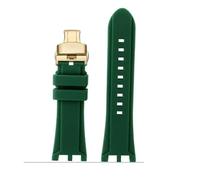 RTRCAGAKM Correa de reloj de goma compatible con Versace Compatible con V-RACE Compatible con la serie for DUAL Correa de reloj de silicona cóncava convexa Accesorios Pulsera impermeable for hombre de