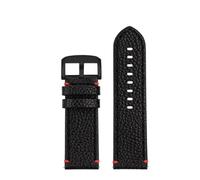 RTRCAGAKM Correa de reloj de igual ancho, 22mm, apta for Tissot Speed Dare Black Warrior T125617A, cadena de reloj for hombre T125(Red line-black)