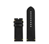 RTRCAGAKM Correa de reloj de igual ancho, 22mm, apta for Tissot Speed Dare Black Warrior T125617A, cadena de reloj for hombre T125(Yellow line-no clasp)