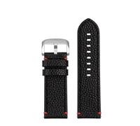 RTRCAGAKM Correa de reloj de igual ancho, 22mm, apta for Tissot Speed Dare Black Warrior T125617A, cadena de reloj for hombre T125(Red line-silver)