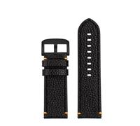 RTRCAGAKM Correa de reloj de igual ancho, 22mm, apta for Tissot Speed Dare Black Warrior T125617A, cadena de reloj for hombre T125(Orange line-black)