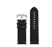 RTRCAGAKM Correa de reloj de igual ancho, 22mm, apta for Tissot Speed Dare Black Warrior T125617A, cadena de reloj for hombre T125(Yellow line-silver)