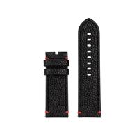 RTRCAGAKM Correa de reloj de igual ancho, 22mm, apta for Tissot Speed Dare Black Warrior T125617A, cadena de reloj for hombre T125(Red line-no clasp)