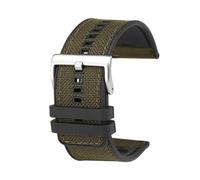 RTRCAGAKM Correa de reloj de liberación rápida compatible con Casio PROTREK, color caqui, azul, verde militar, de nailon y caucho, PRW-6600, 6800, PRG-600/650(Army Green steel)