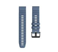 RTRCAGAKM Correa de reloj de silicona de 22 mm y 26 mm compatible con Garmin 7X 7/Fit For 6 6X Pro/Fit For 5 5X Plus 3 3HR(Cyan blue,For Fenix 7X)