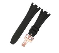 RTRCAGAKM Correa de reloj de silicona de 28 mm compatible con Audemars y for Piguet for Royal Oak Offshore AP15400 15703 15703 15706, accesorios for correas de reloj de goma for hombre(Black RG A)