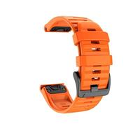 RTRCAGAKM Correa de reloj de silicona de dos tonos de 22 mm y 26 mm compatible con Garmin, compatible con Epix Pro Gen 2 de 47 mm y 51 mm, compatible con Fenix 7X, 7 Pro, Quatix 6, 6X y 5X(Orange 2)