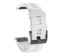 RTRCAGAKM Correa de reloj de silicona de dos tonos de 22 mm y 26 mm compatible con Garmin, compatible con Epix Pro Gen 2 de 47 mm y 51 mm, compatible con Fenix 7X, 7 Pro, Quatix 6, 6X y 5X(White 3)