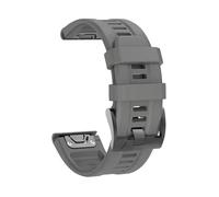 RTRCAGAKM Correa de reloj de silicona de dos tonos de 22 mm y 26 mm compatible con Garmin, compatible con Epix Pro Gen 2 de 47 mm y 51 mm, compatible con Fenix 7X, 7 Pro, Quatix 6, 6X y 5X(Gray 1)