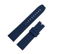 RTRCAGAKM Correa de reloj de silicona suave de 20 mm, 22 mm y 24 mm, compatible con Breitling y for Superocean.(Dark Blue-No buckle,24mm)