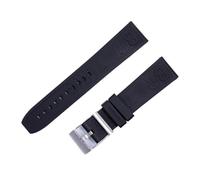 RTRCAGAKM Correa de reloj de silicona suave de 20 mm, 22 mm y 24 mm, compatible con Breitling y for Superocean.(Black-silver,22mm)