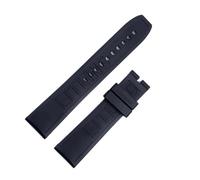 RTRCAGAKM Correa de reloj de silicona suave de 20 mm, 22 mm y 24 mm, compatible con Breitling y for Superocean.(Black-No buckle,20mm)