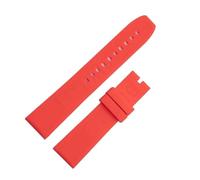 RTRCAGAKM Correa de reloj de silicona suave de 20 mm, 22 mm y 24 mm, compatible con Breitling y for Superocean.(Red-No buckle,22mm)