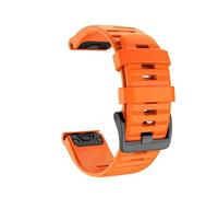 RTRCAGAKM Correa de reloj inteligente de silicona de 22 26 mm for Garmin Fit for Fenix 6 6S 6X 7X 7 Pro 5 5X 5S 3HR 955 Fit for Fenix7X Fit for pulsera for Fenix7(Orange,22MM QuickFit)