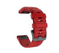 RTRCAGAKM Correa de reloj inteligente de silicona de 22 26 mm for Garmin Fit for Fenix 6 6S 6X 7X 7 Pro 5 5X 5S 3HR 955 Fit for Fenix7X Fit for pulsera for Fenix7(Red,26MM QuickFit)