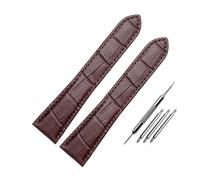 RTRCAGAKM Correa de reloj plegable de 18, 20, 22 mm, 23, 24 y 25 mm for hombre y mujer(Brown no buckle,23mm)