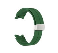 RTRCAGAKM Correa de silicona apta for Samsung for Galaxy Watch 6 5 4 Correa clásica 47mm 43mm 44mm 40mm hebilla magnética apta for Galaxy Watch 5 Pro 45mm(Alfalfa-01)