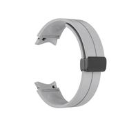 RTRCAGAKM Correa de silicona apta for Samsung for Galaxy Watch 6 5 4 Correa clásica 47mm 43mm 44mm 40mm hebilla magnética apta for Galaxy Watch 5 Pro 45mm(Gray)