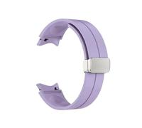RTRCAGAKM Correa de silicona apta for Samsung for Galaxy Watch 6 5 4 Correa clásica 47mm 43mm 44mm 40mm hebilla magnética apta for Galaxy Watch 5 Pro 45mm(Purple-01,Galaxy Watch5)