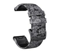 RTRCAGAKM Correa de silicona con diseño de camuflaje deportivo compatible con Garmin for Fenix 7 7X Pro, correa de reloj solar compatible con Epix Pro (2.ª generación), accesorios de pulsera de 47 m