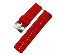 RTRCAGAKM Correa de silicona de 24 mm for Suunto 7, 9 y Baro, compatible con Spartan Sport.(Red silver buckle)