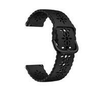 RTRCAGAKM Correa Easyfit de 20 mm compatible con HUAWEI WATCH GT 3 Pro de 43 mm, versión de cerámica, GT3 GT 2 de 42 mm, correa de silicona con encaje for mujeres y niñas(Black)