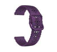 RTRCAGAKM Correa Easyfit de 20 mm compatible con HUAWEI WATCH GT 3 Pro de 43 mm, versión de cerámica, GT3 GT 2 de 42 mm, correa de silicona con encaje for mujeres y niñas(Purple)
