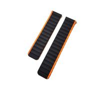 RTRCAGAKM Correa magnética compatible con TicWatch GTH 2/E3 Correa de silicona compatible con Ticwatch Pro 3 Compatible con Ultra GPS LTE/compatible con GTX Pulsera de repuesto for reloj(Black Orange,