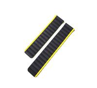 RTRCAGAKM Correa magnética compatible con TicWatch GTH 2/E3 Correa de silicona compatible con Ticwatch Pro 3 Compatible con Ultra GPS LTE/compatible con GTX Pulsera de repuesto for reloj(Black Yellow,