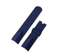 RTRCAGAKM Correas de reloj de caucho de silicona aptas for Corum, aptas for ADMIRAL'S, aptas for CUP, correa de reloj con extremo curvo, pulsera sin hebilla, 22 mm, 24 mm, negro y azul(No buckle Blue,
