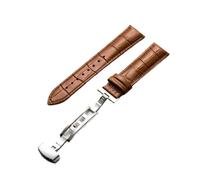 RTRCAGAKM Correas de reloj de cuero de 14, 15, 16, 17, 18, 19, 20 y 22 mm, accesorios for relojes, correas universales for hombres y mujeres(Light brown,19mm)