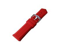 RTRCAGAKM Correas de reloj de silicona de 23 mm, 24 mm, 26 mm y 28 mm, color negro y azul, resistentes al agua, aptas for Samsung y for Huawei(Red,21mm)