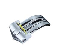RTRCAGAKM Hebilla de acero inoxidable Cierre plegable de metal macizo Compatible con Tag for Heuer Compatible con Carrera 18 mm 20 mm Correa de cuero de silicona Accesorios de reloj for hombres(Silver